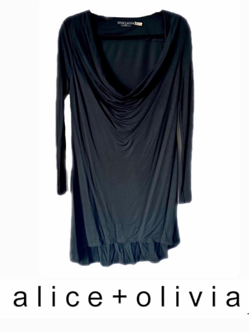 ALICE + Olivia Black Dress / Long Top